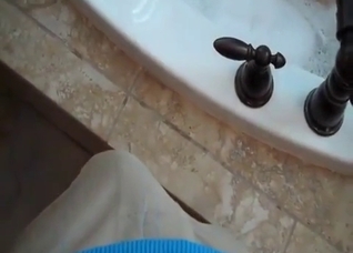 Dirty talking mother in bath with son