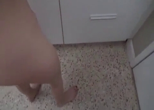 Teen slender redhead sister fucked in POV